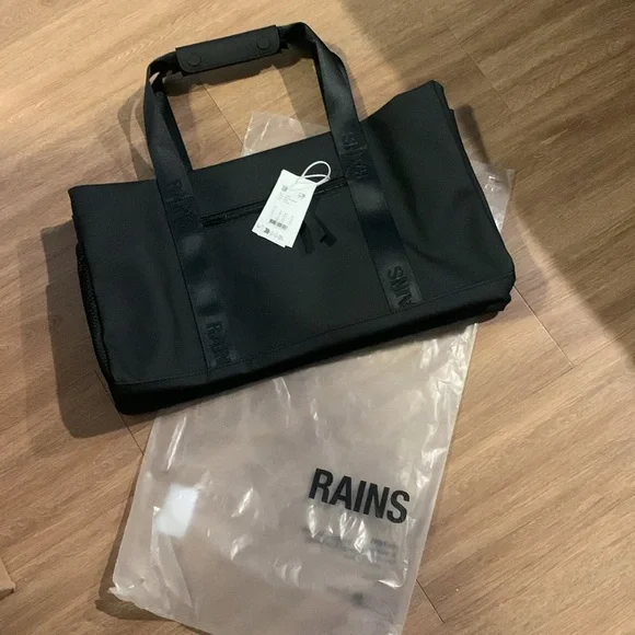 Rains Trail Gym Bag-Black Unisex - Picture 8 of 11